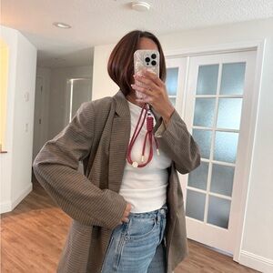 H&M Brown Plaid Women's Jacket